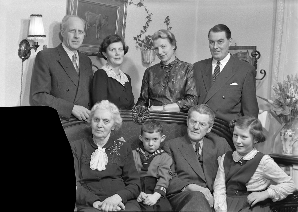 Bernhard Knudsen med familie
