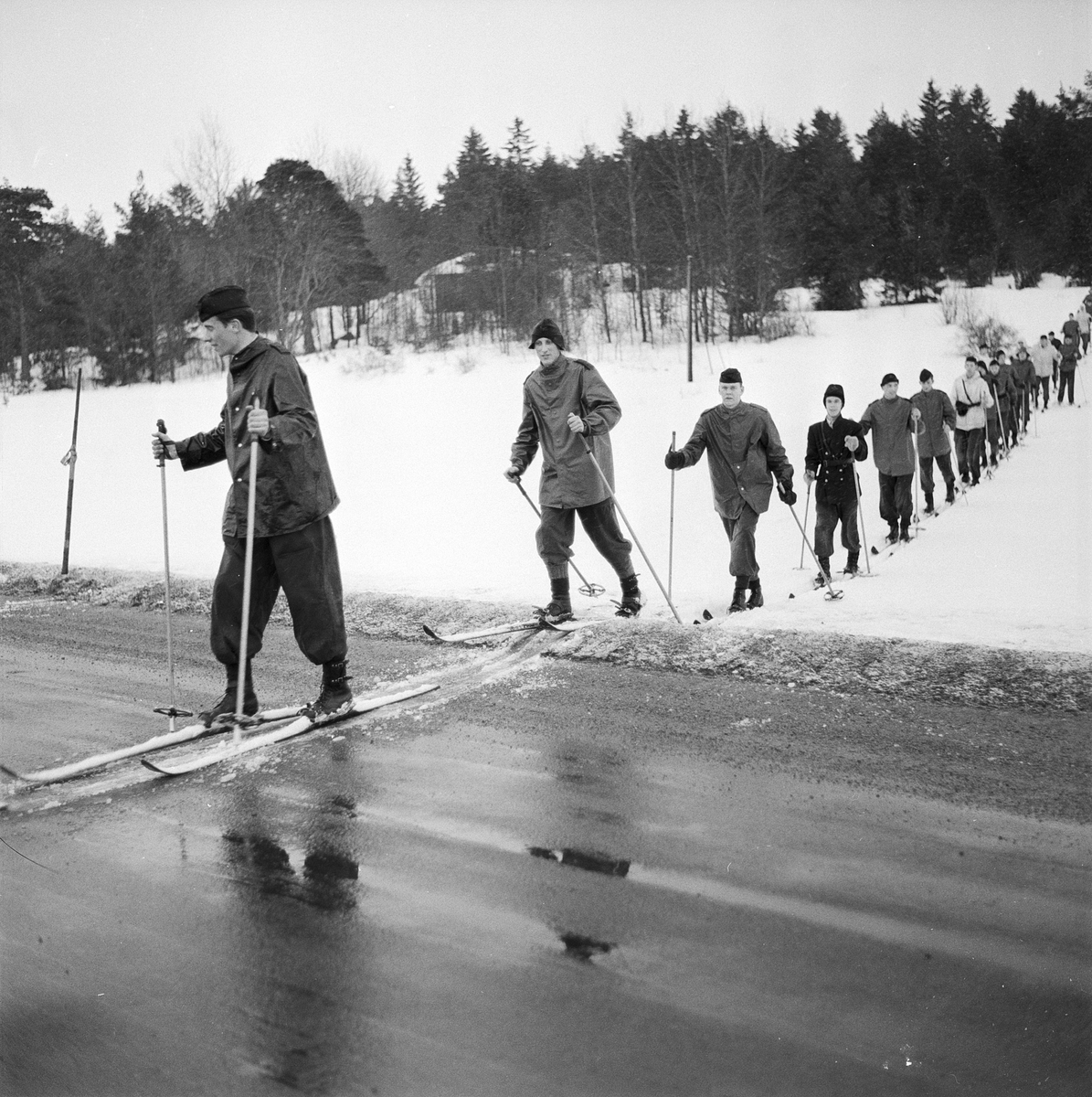 F 16, skidåkning, Uppsala 1959