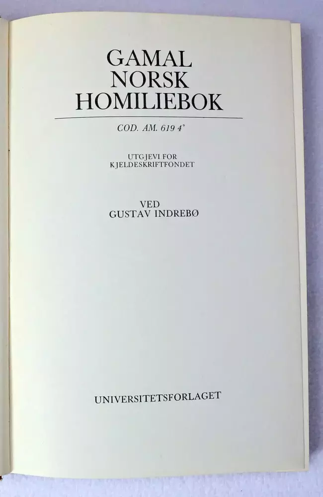 Gamal norsk homiliebok