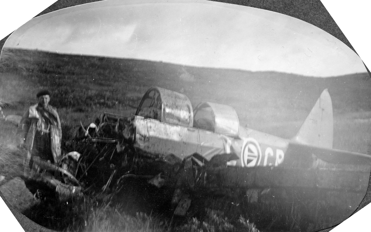 Flyulykke i Finnmark høsten 1951.