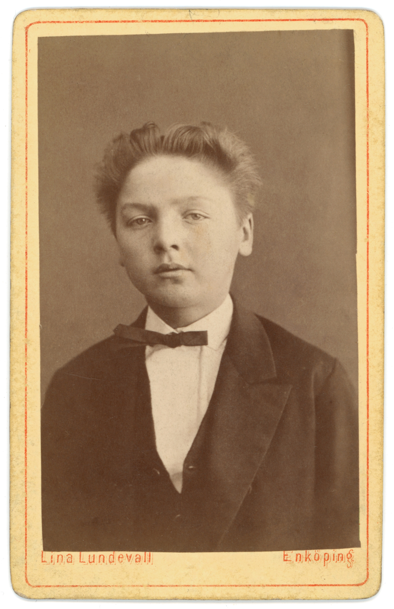 Svartvit porträtt av en ung Anders Zorn.