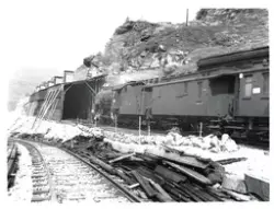 Damplokomotiv type 31b nr. 400 med dagtoget fra Bergen til O