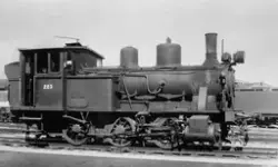 Damplokomotiver type 25a nr. 223 i skiftetjeneste på Trondhe