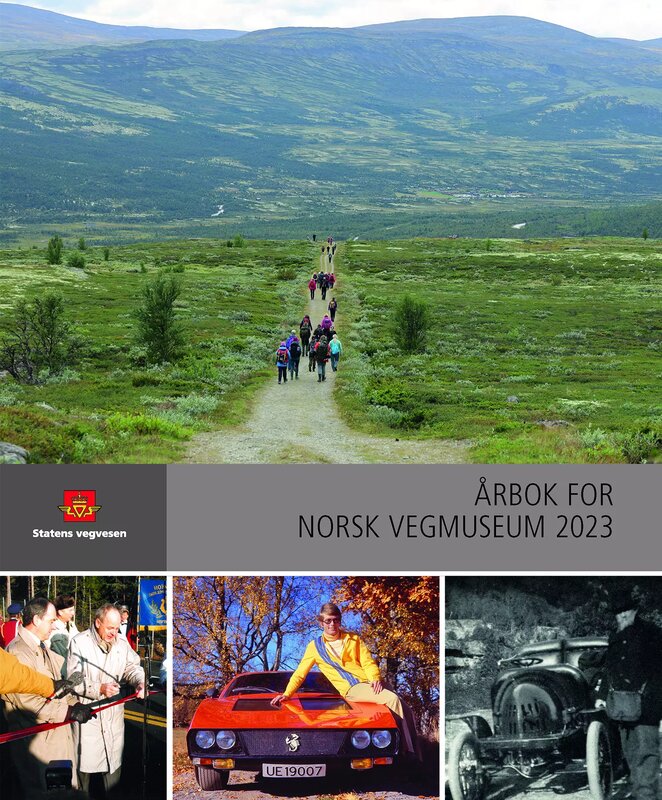 Bildet viser forsiden av Årbok for Norsk vegmuseum 2023.