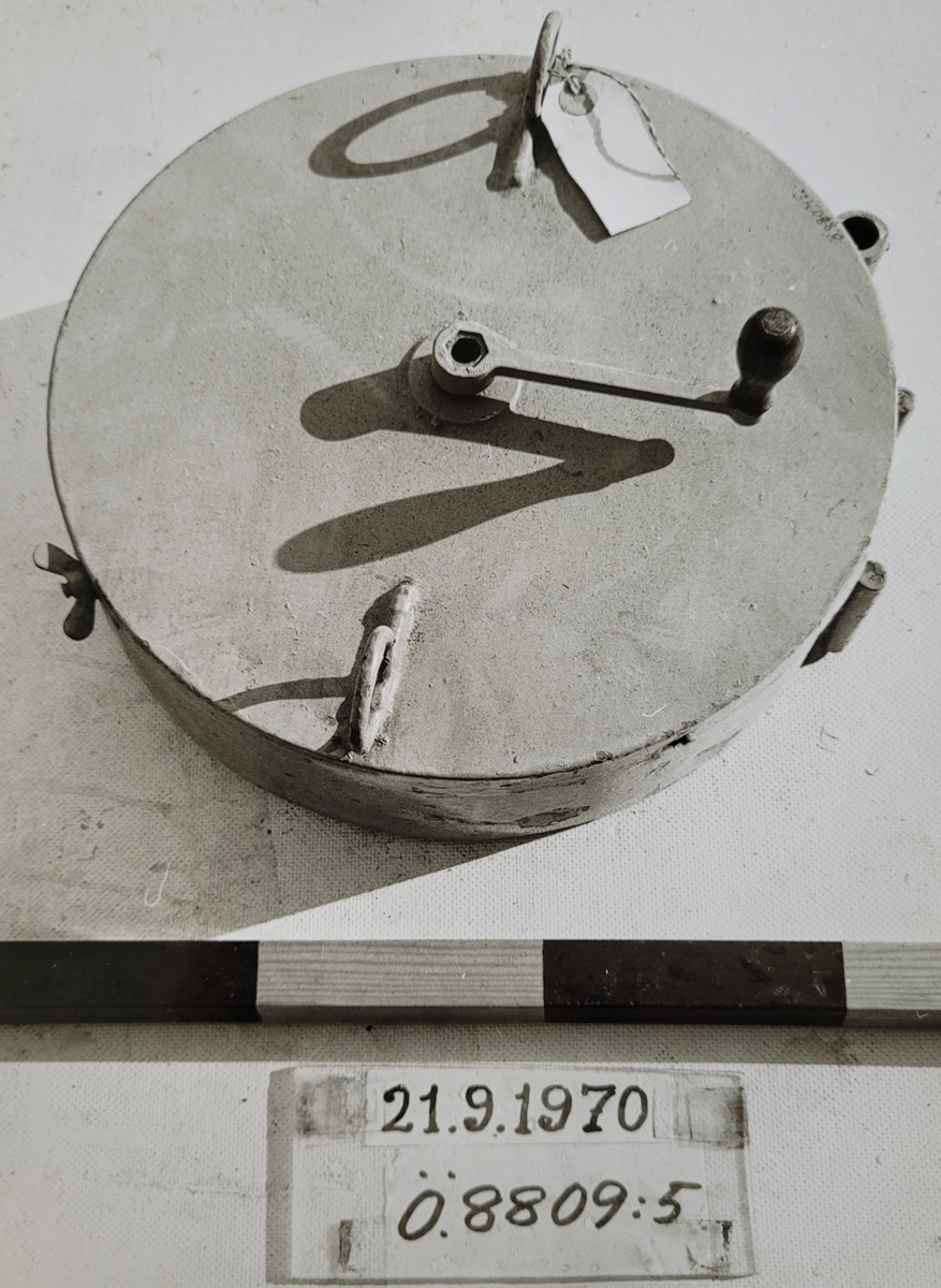 Magasin för patronband till 6,5 mm kulspruta M/1910.