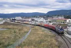 Diesellokomotiv CD 66 404 med godstog fra Bodø til Trondheim