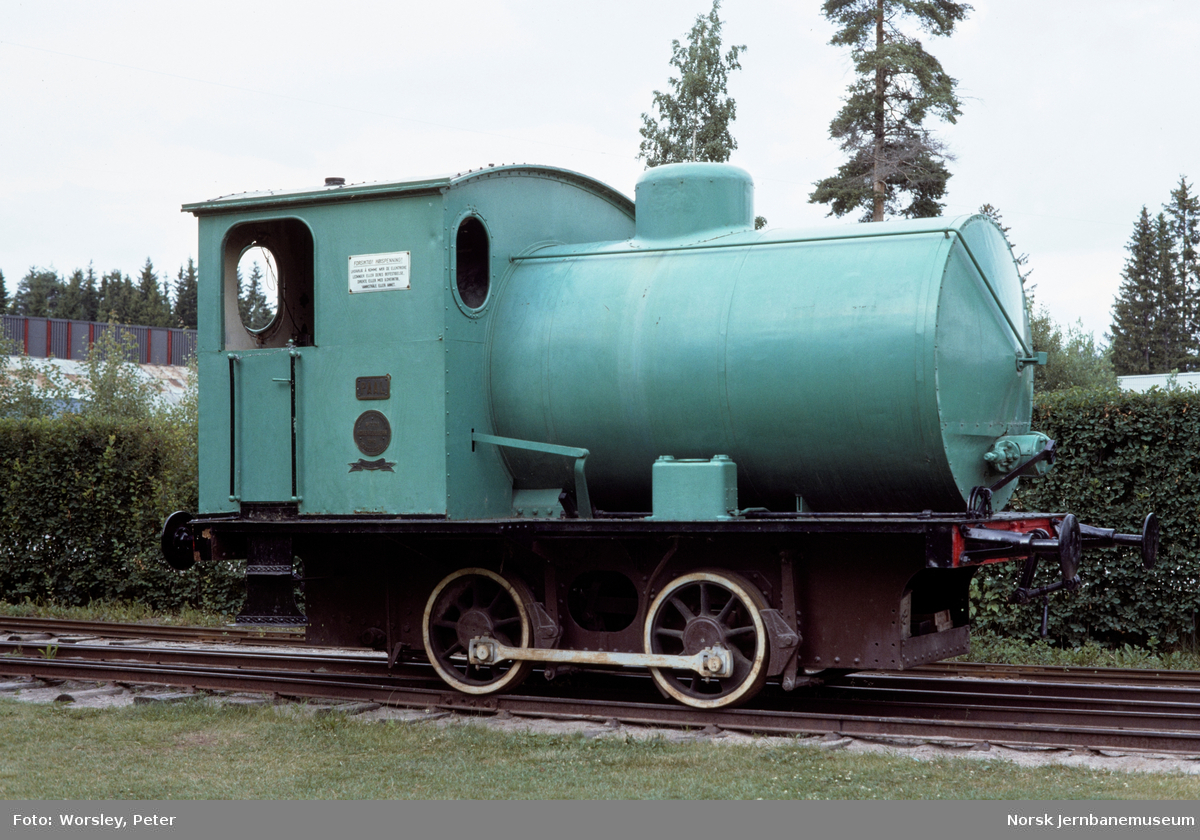 Fyrløst damplokomotiv PAAL på Norsk jernbanemuseum