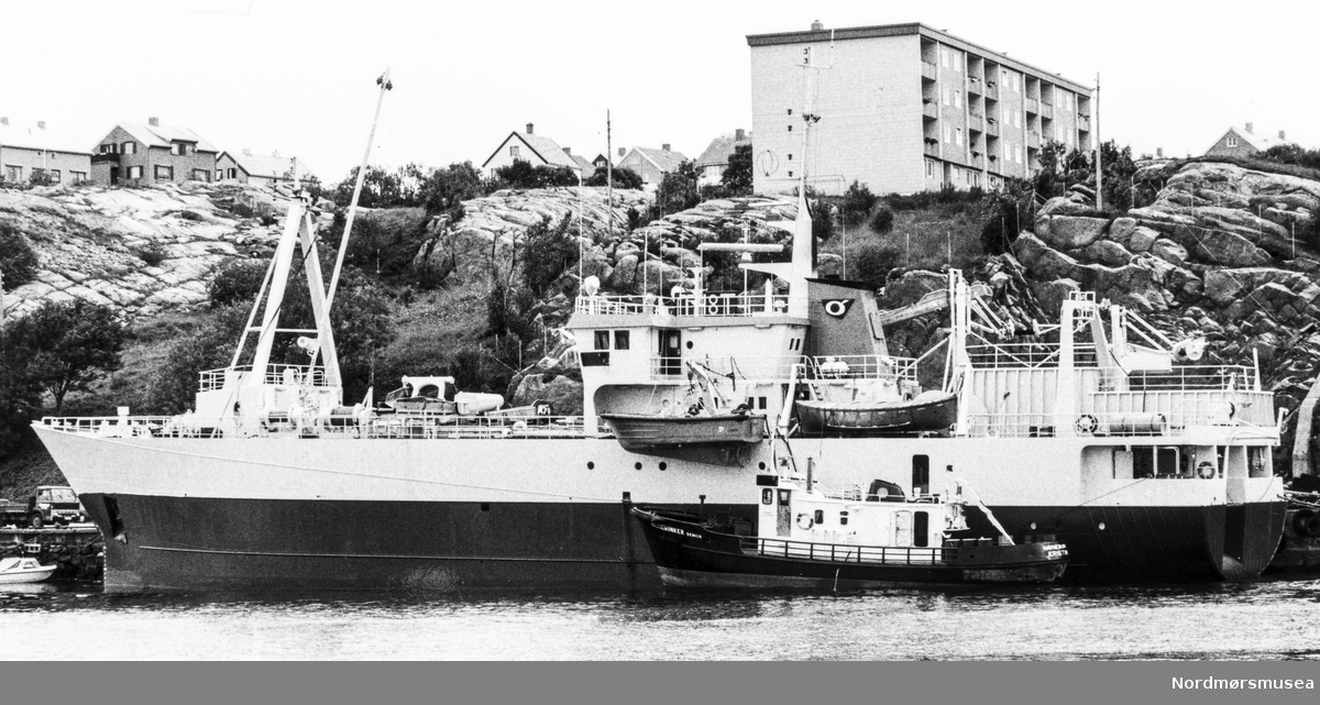Fiskefartøyet "Perlon".Bildet er fra avisa Tidens Krav sitt arkiv i tidsrommet 1970-1994.
