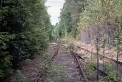 Grasmo nedlagte sidespor mellom Åbogen og Matrand stasjoner 