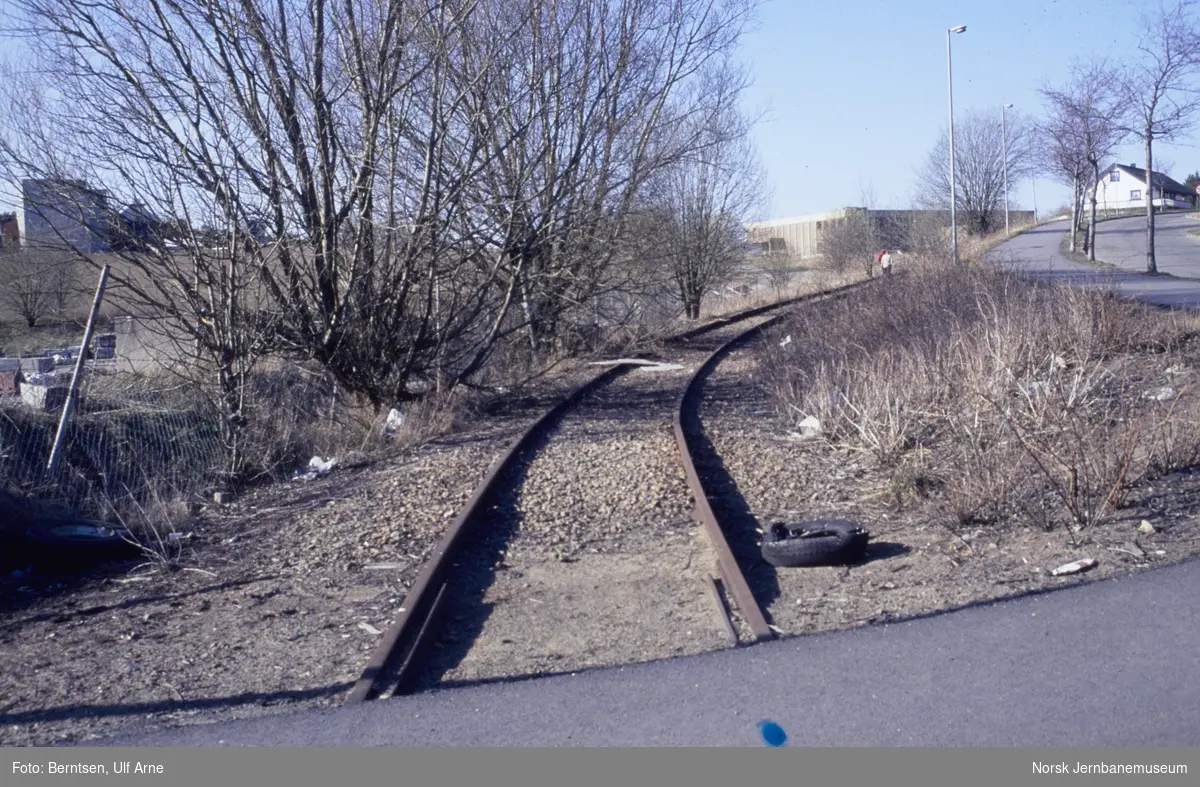 Alvim nedlagt sidespor (havnespor) ved Sandesund stasjon