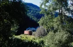 Dieselmotorvogn BM 86 12 i nærheten av Kravikfjord på Numeda