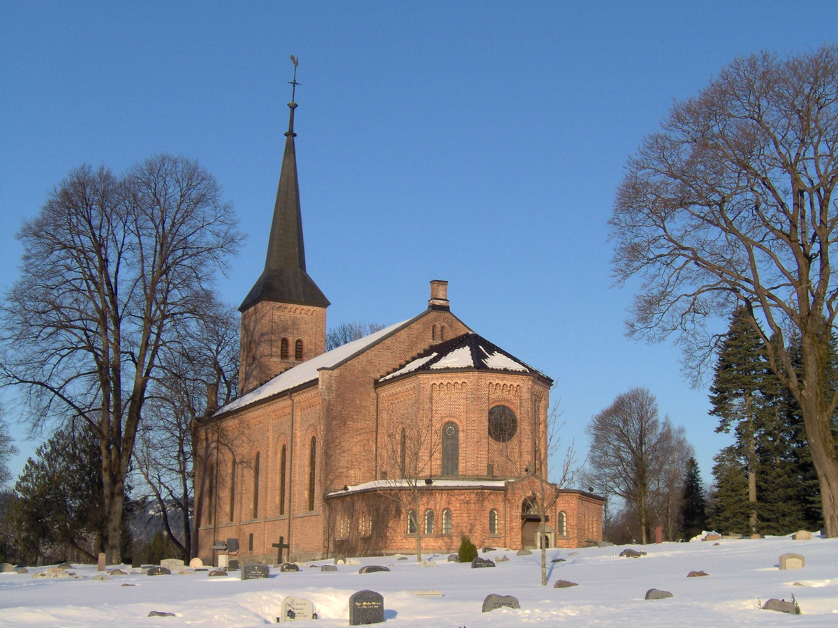 Skisser og utkast til utsmykking av Bryn kirke i Bærum.