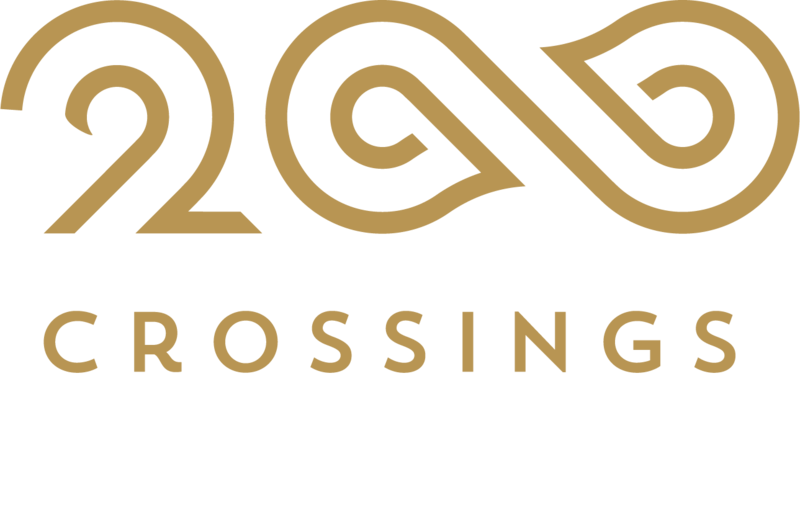 The logo illustrates a knot that can look like an infity symbol. Under the symbol it says "Norway and North America"