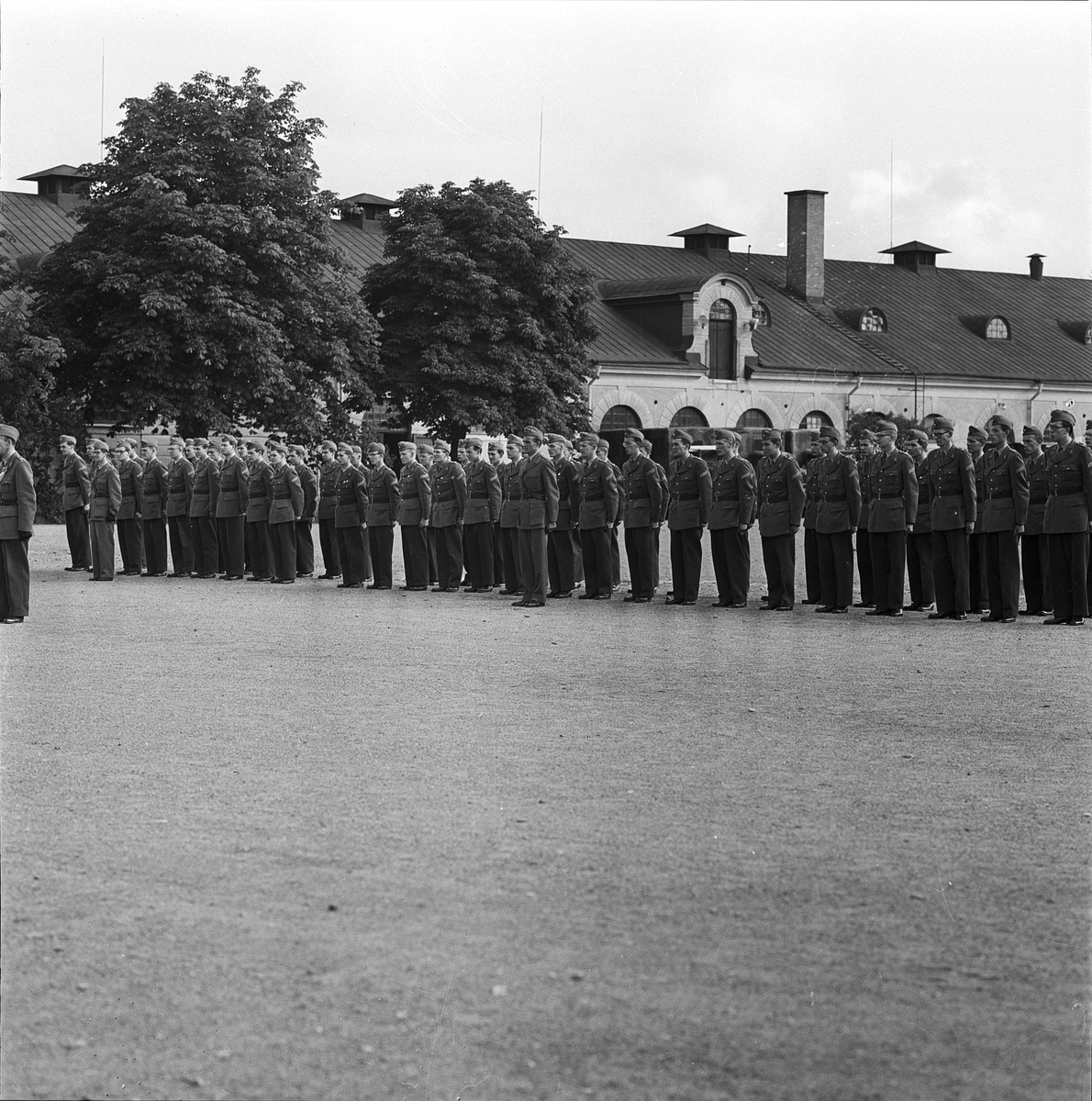 Stabsbiträdesskolans avslutning, Uppsala 1956