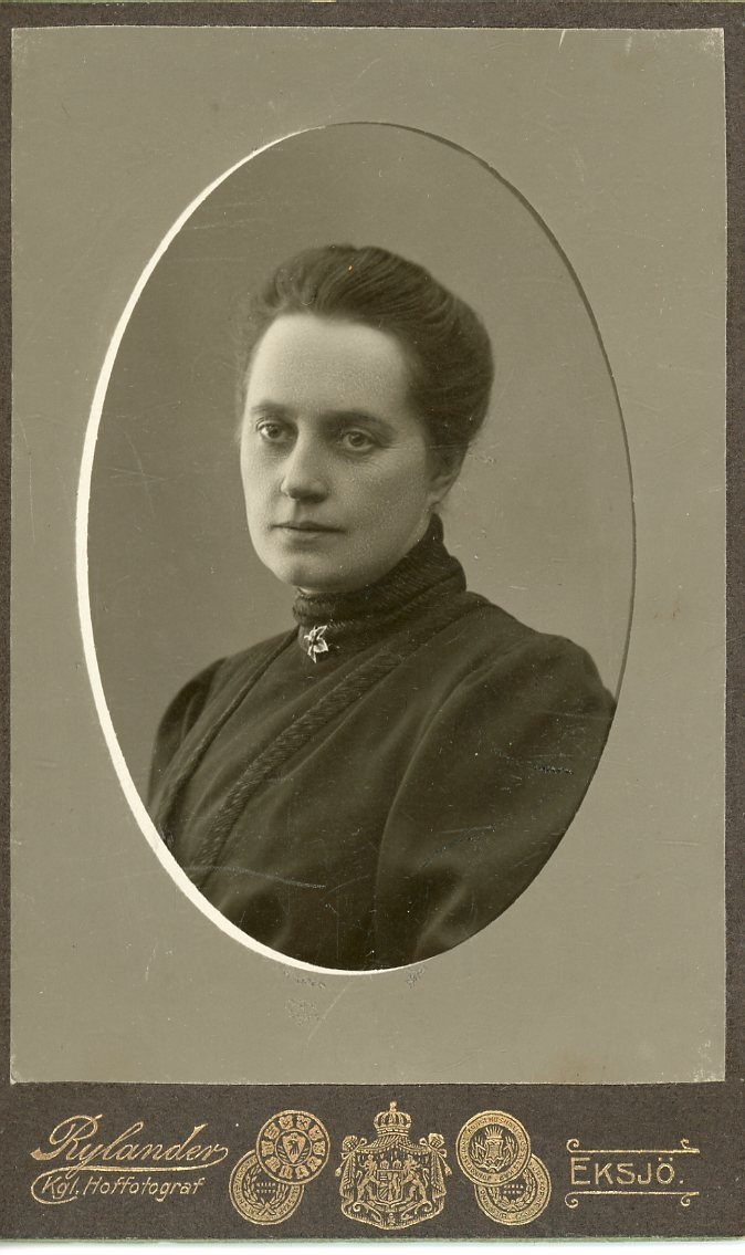Porträtt av en okänd kvinna - bröstbild.