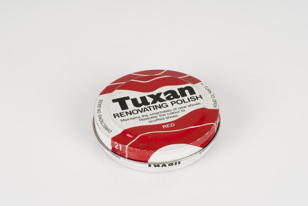 Tuxan red store shoe polish