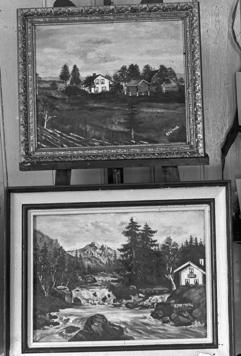 2 malerier av A. Toftner