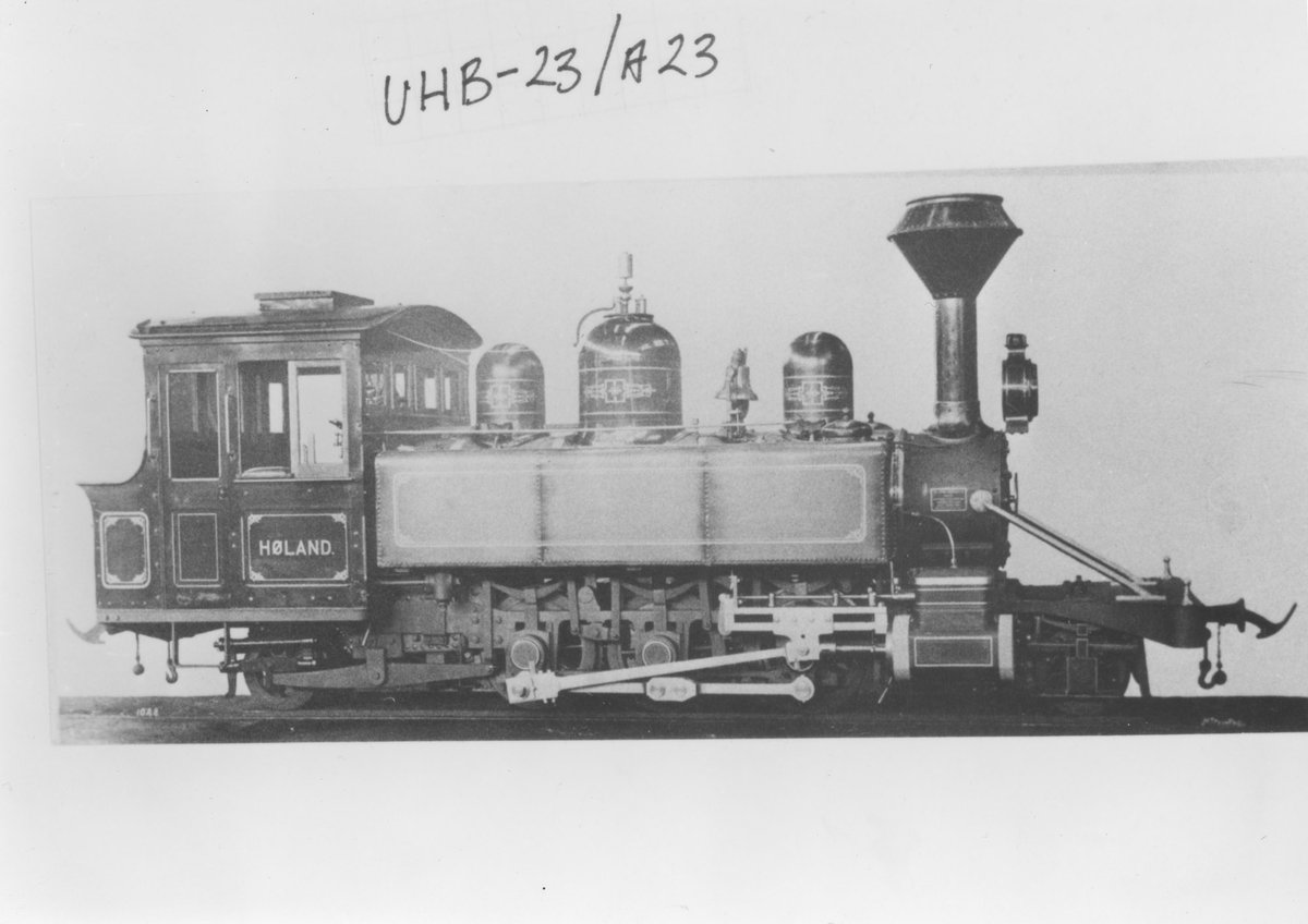 Leveransefoto av lok 3 Høland fra Baldwin Locomotive Works, Philadelphia, USA.