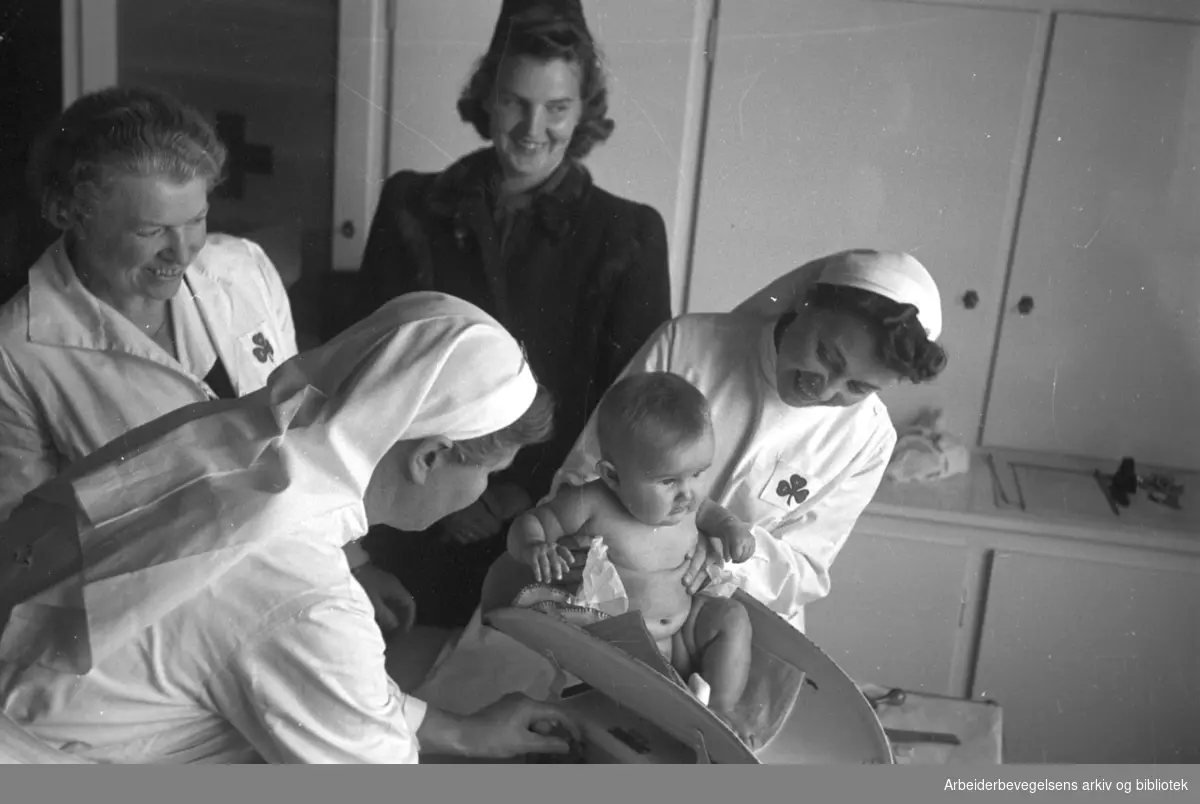 Sinsen barnekontrollstasjon, .oktober 1946.
