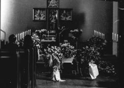 "Sommeren 1963". "Gravferd Solemdal"..Gravferden til Peter T