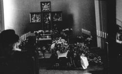 "Sommeren 1963". "Gravferd Solemdal"..Gravferden til Peter T