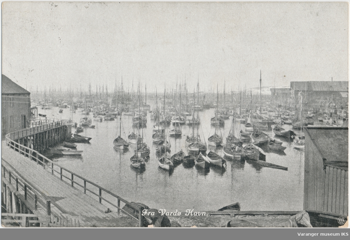 Postkort, Nordre Våg sett fra Valen, ca. 1900-1910