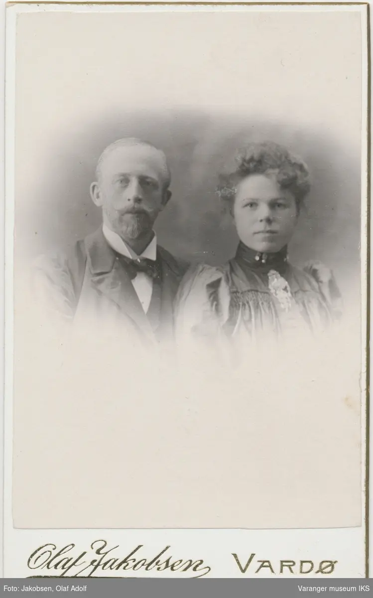 Dobbeltportrett, Anton Emil og Aagot Mathilde Vinnan, ca. 1905