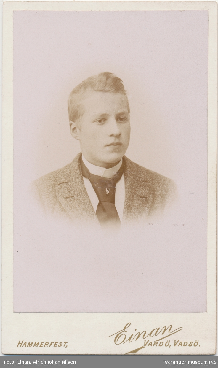 Portrett, ung mann, ca. 1900