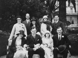 Bryllupsfeiring i Nice våren 1928 for Christian Wilhelm Tham
