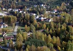 Sandbakken opp til gamle Trysilveien.Øverleiret