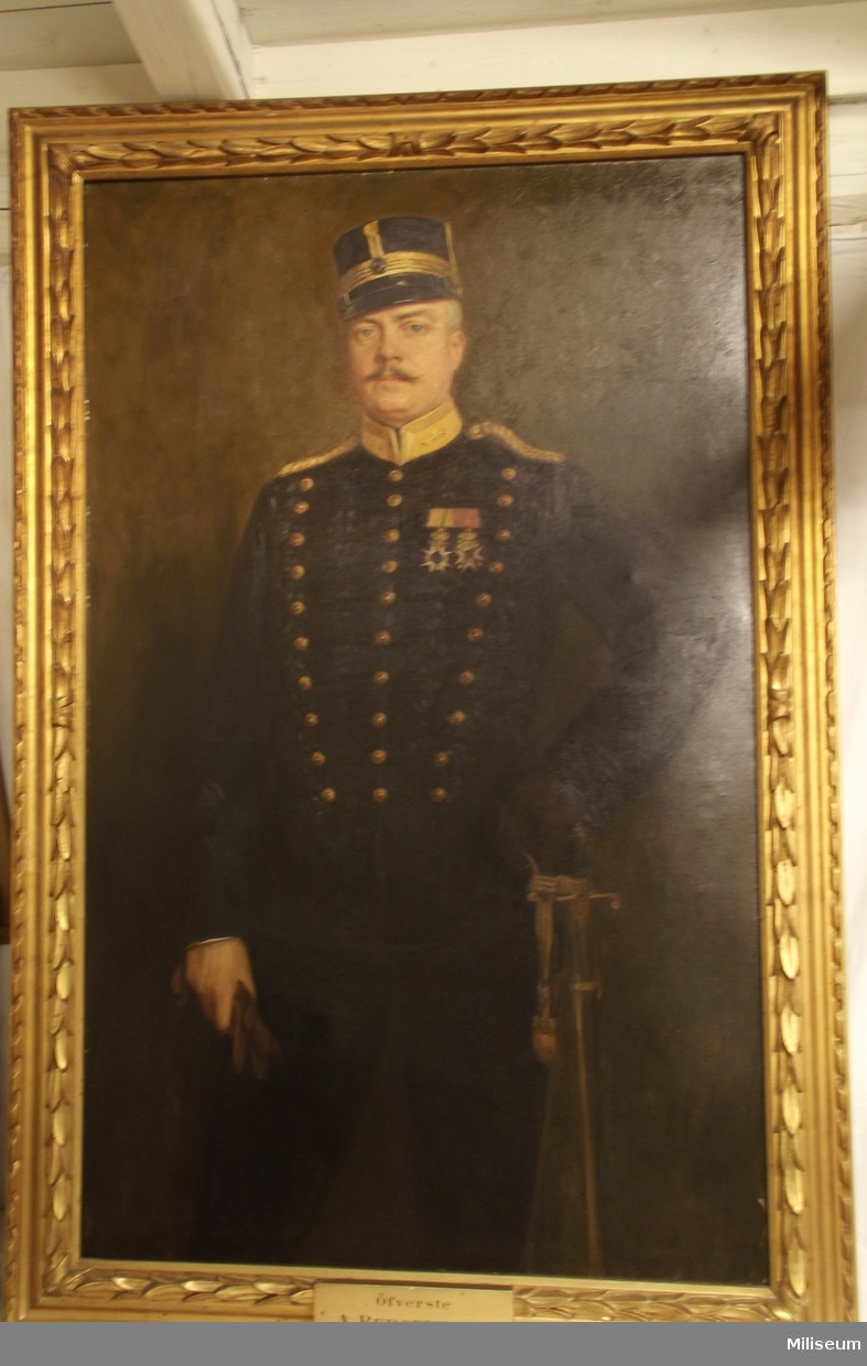 Överste Bergenzaun var chef för Positionsartilleriregementet 1903-1904.