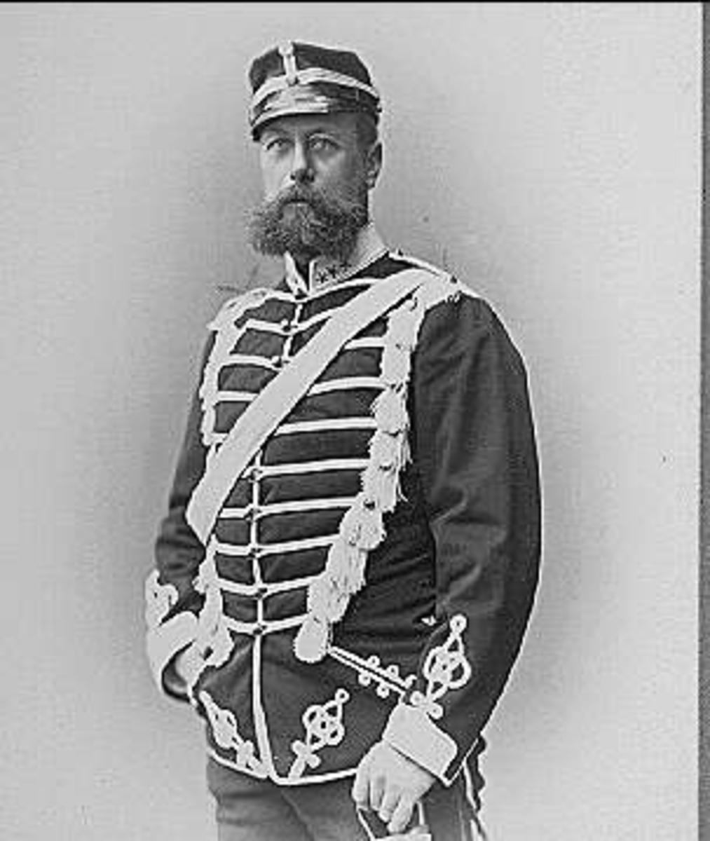 Porträtt av ryttmästare Reinhold Magnus Swartling, 1880-tal