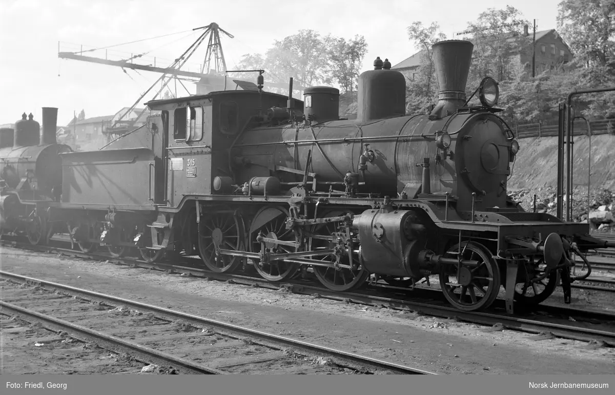 Damplokomotiv type 21b nr. 315 i Lodalen