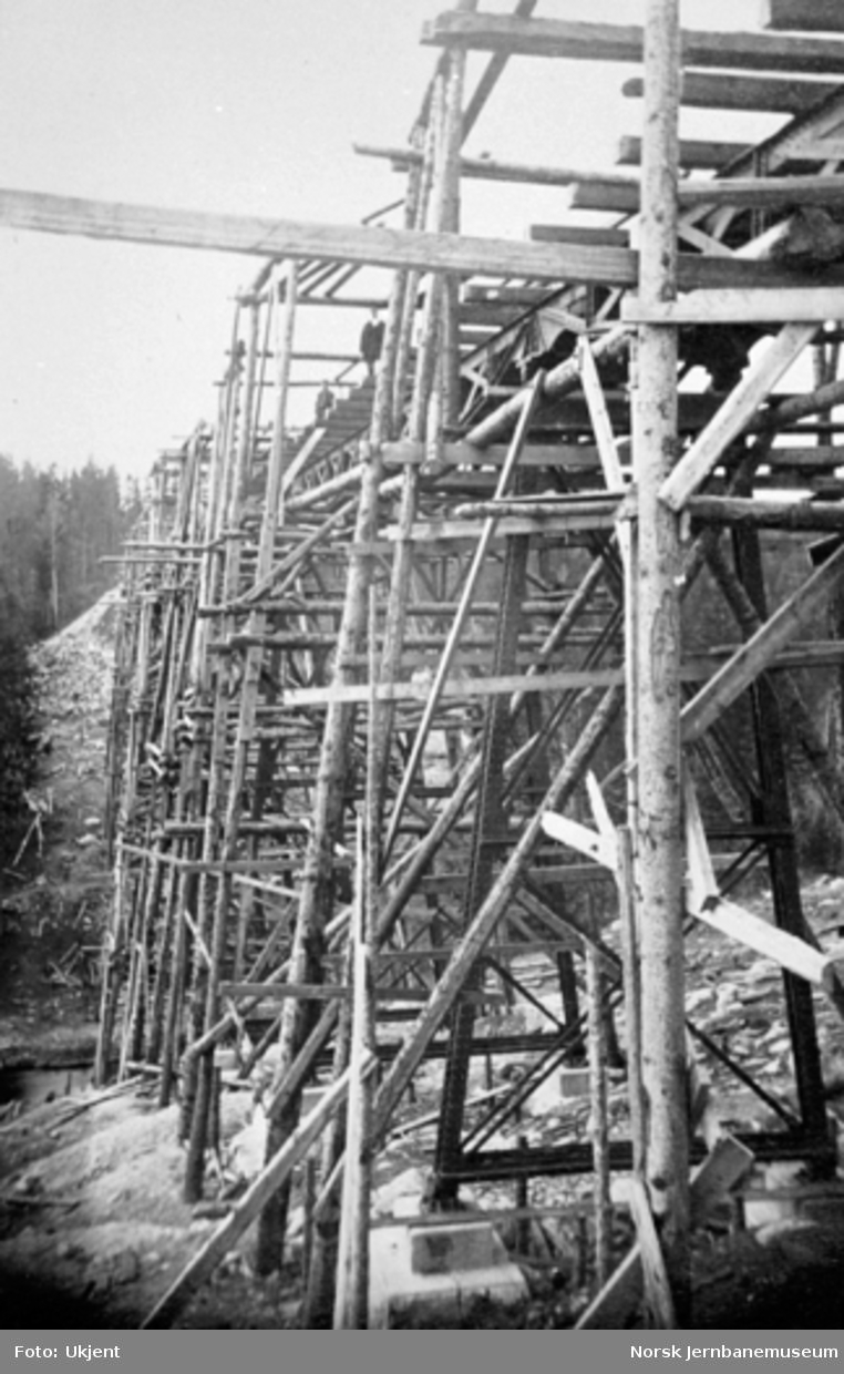 Lysedal viadukt under bygging