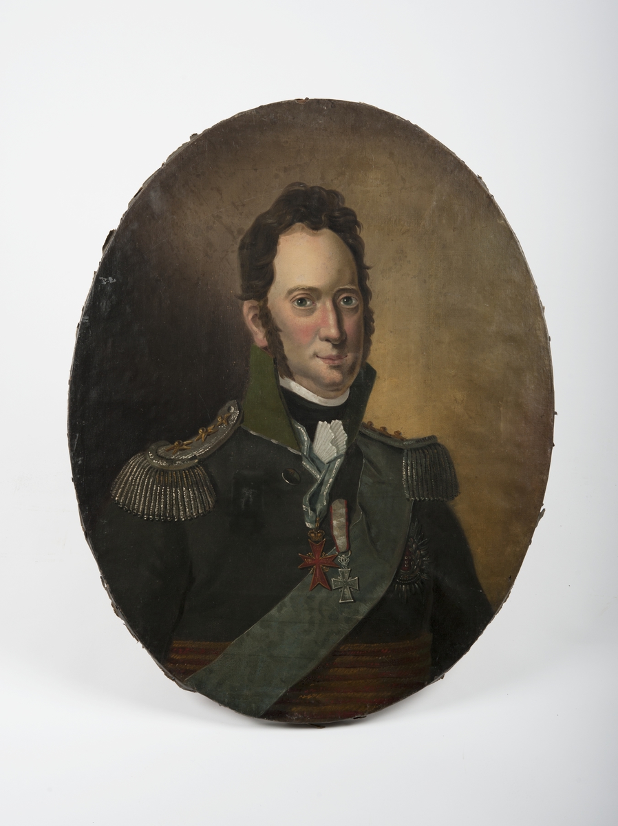 Brystportrett av Prins Frederik av Hessen, stattholder i Norge 1810-13.