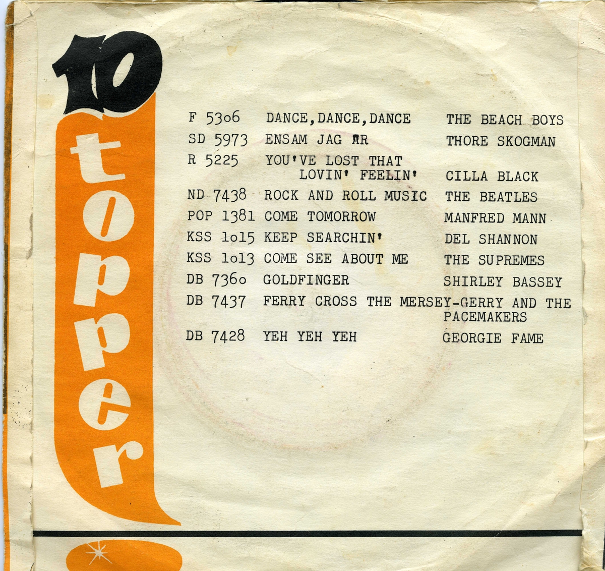 Guloransje papircover med svart, hvit og oransje skrift