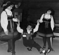 Opptreden av Norsk Folkemuseums barneleikarring.