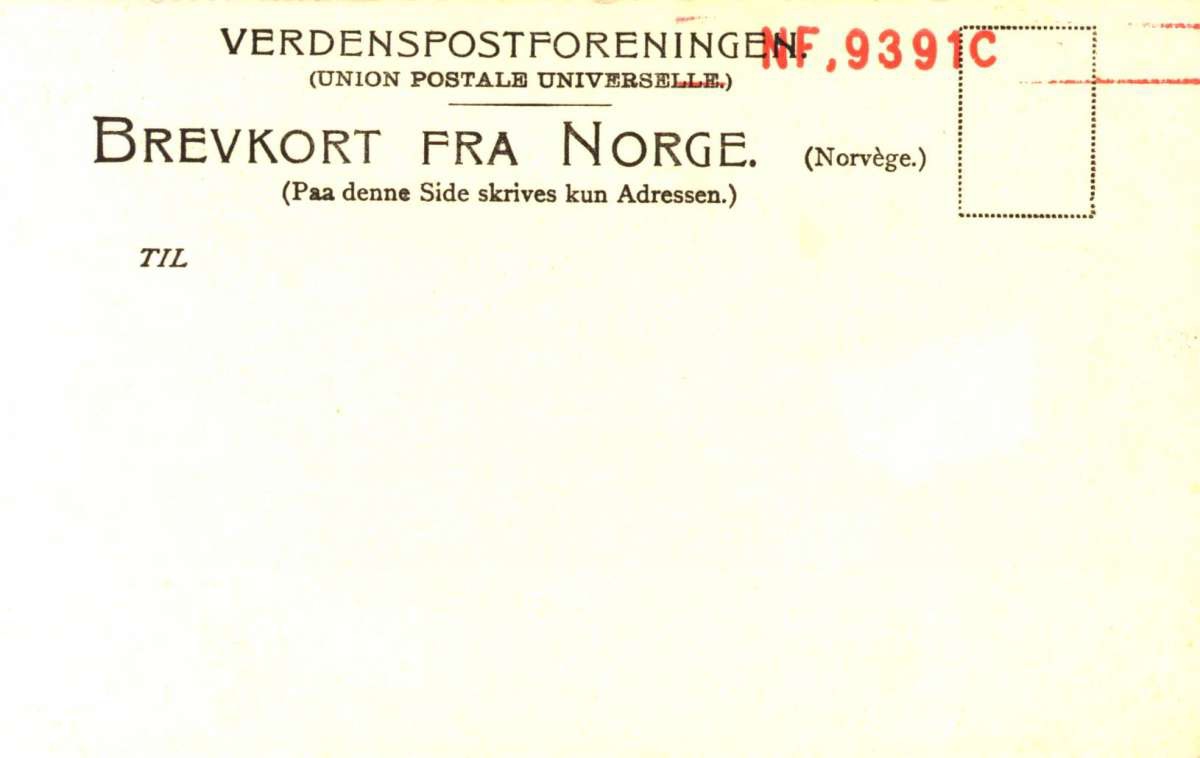 Postkort. Fotografisk motiv. Horgheim. Romsdal.