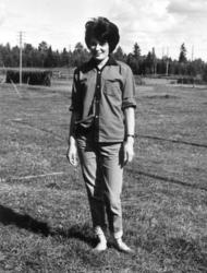 Portrett av Eva Brit Rimpi, datteren til Pava Rimpi, 1962.