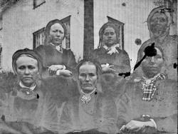 Kvinnegruppe, Lunden gård, Hegglandsgrend, Fyresdal, Telemar