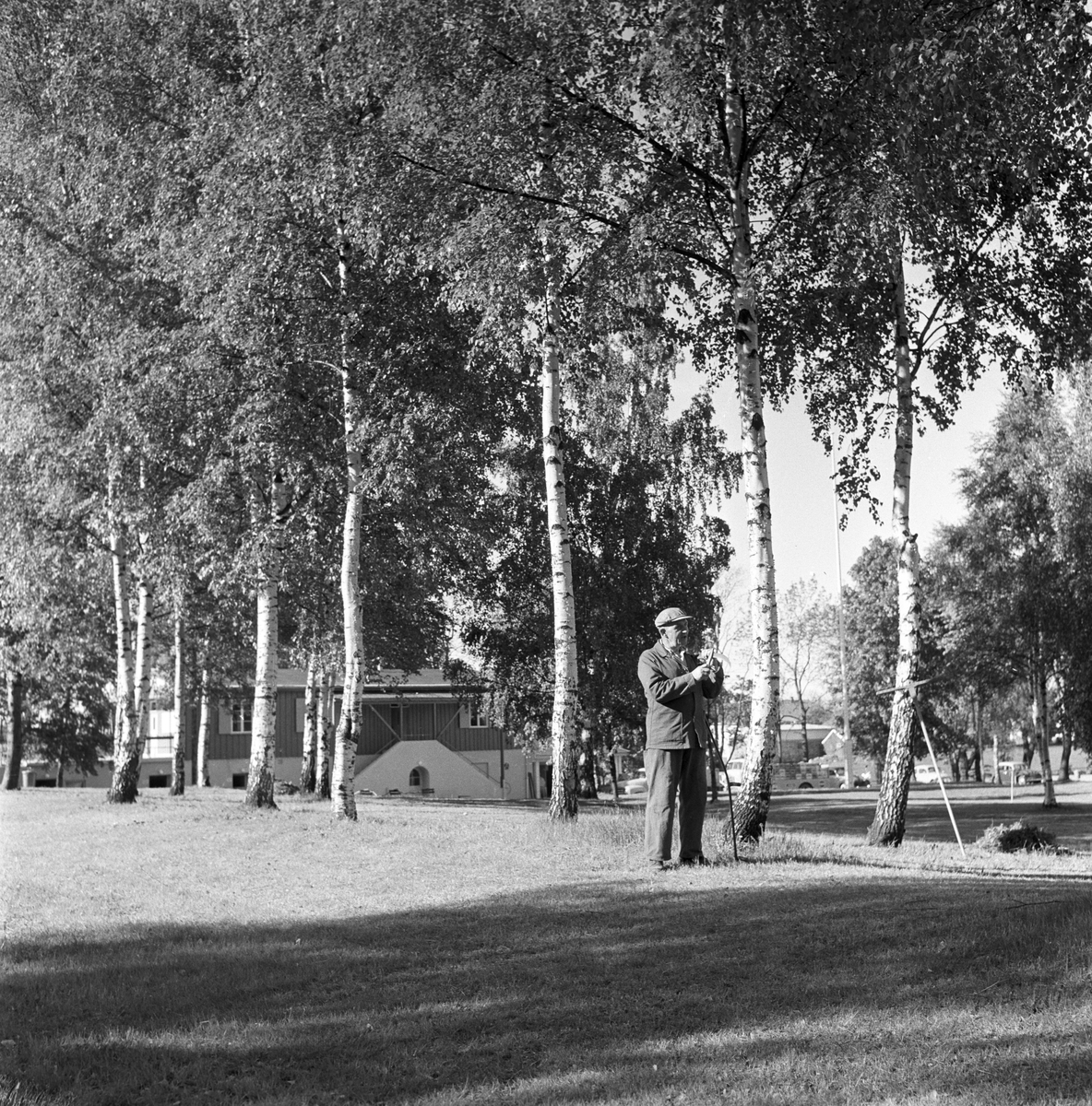 Serie. Bogstad Camping, Oslo. Fotografert 1959.

