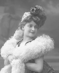 Portrett, danserinnen mademoiselle Ydette-Jolie.25.5.1906