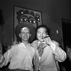 Kronprinsens gate 17, Oslo, 29.01.1956. Karneval i Ingeniøre