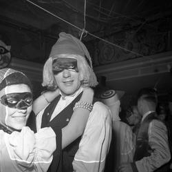 Kronprinsens gate 17, Oslo, 29.01.1956. Karneval i Ingeniøre