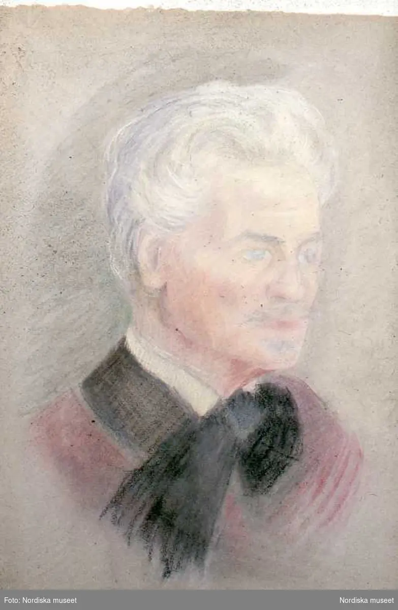 Porträtt av författaren August Strindberg.