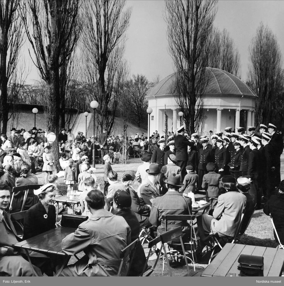 Musikunderhållning vid Margaretapaviljongen