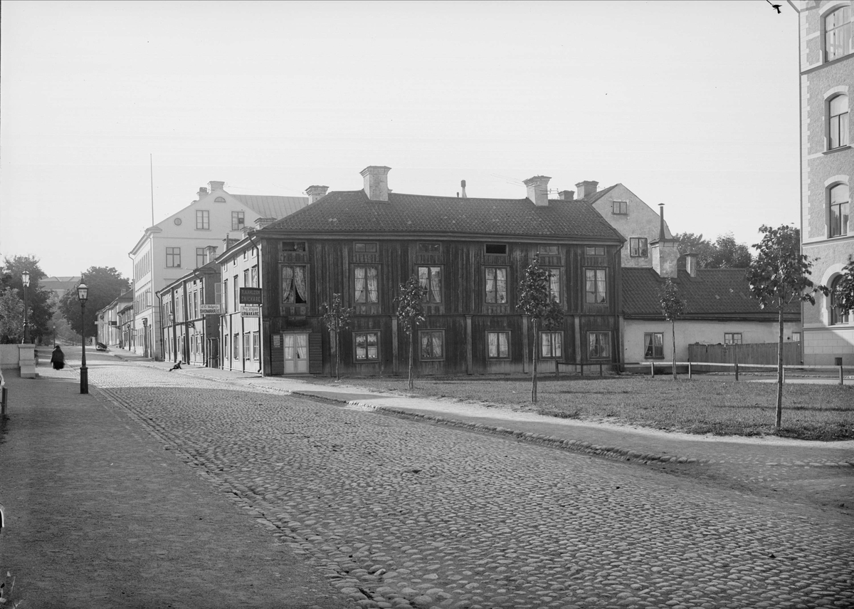 Övre Slottsgatan - S:t Olofsgatan, Fjärdingen, Uppsala 1901 - 1902
