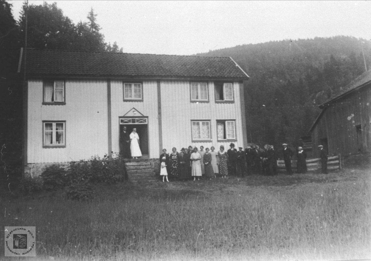 Bryllupet til Guvor og Søren Manflå i Sundet, Bjelland.