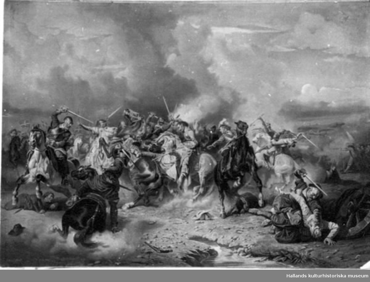 Painting "Death of King Gustav II Adolf at the Battle of Lützen", dated 1855.
Llg 2014-03-04