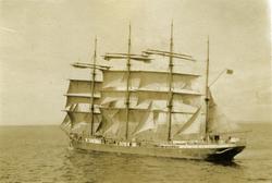 S/V 'C. B. Pedersen'. - avgang fra Cape Town.